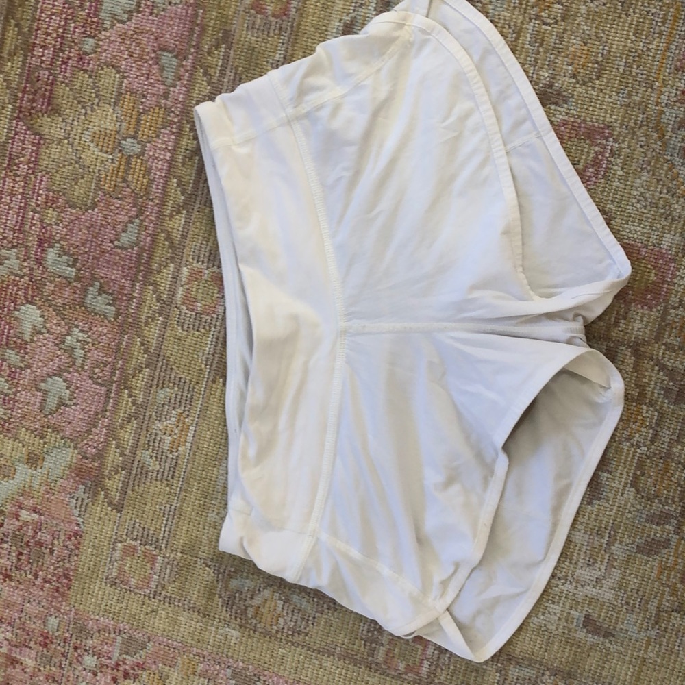 White Size 2 Lululemon Speed Up Shorts